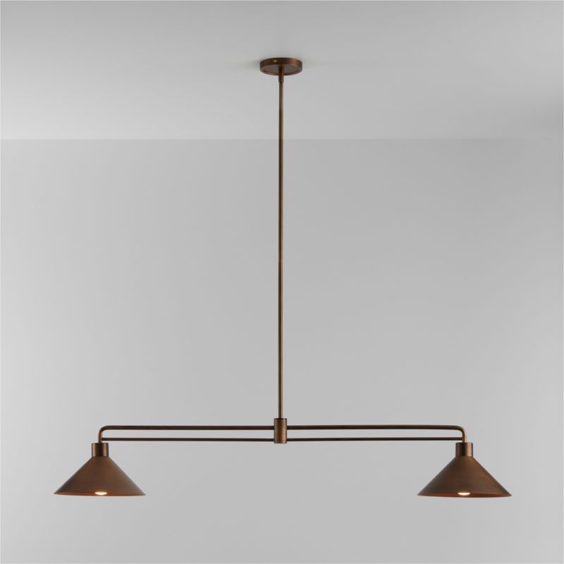 Andre Brass 2-Light Pendant + Reviews