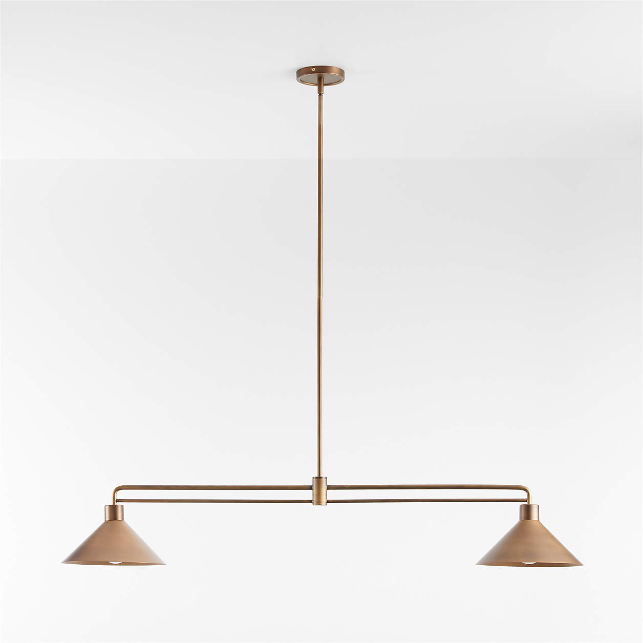 Andre Brass 2Light Pendant + Reviews Crate & Barrel Canada