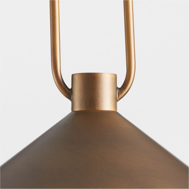 Andre Brass Cone Pendant Light - image 7 of 13