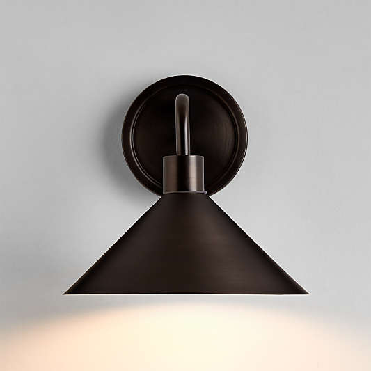 Andre Gunmetal Black Indoor/Outdoor Wall Sconce Light