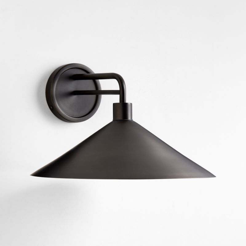 Andre Large Black Indoor/Outdoor Wall Sconce Light - image 4 of 6