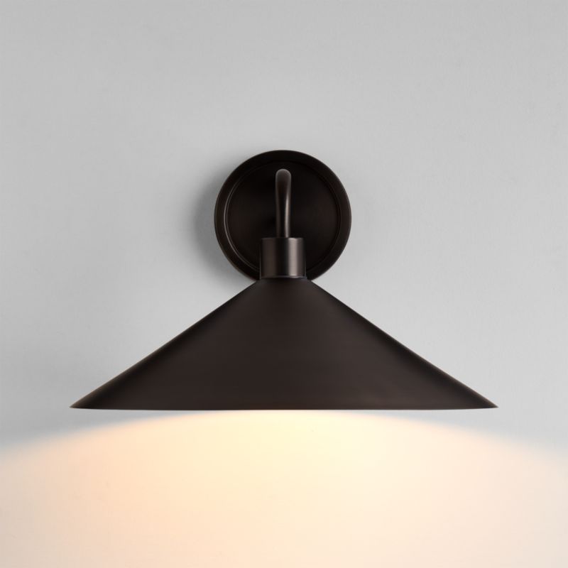 Andre Large Black Indoor/Outdoor Wall Sconce Light - image 0 of 6