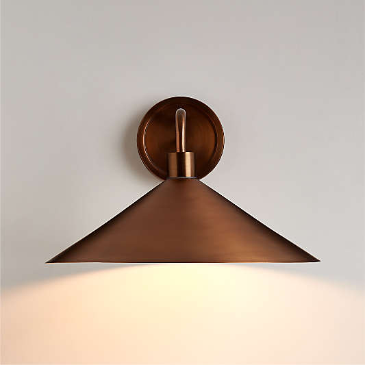 Andre Large Brass Indoor/Outdoor Wall Sconce Light