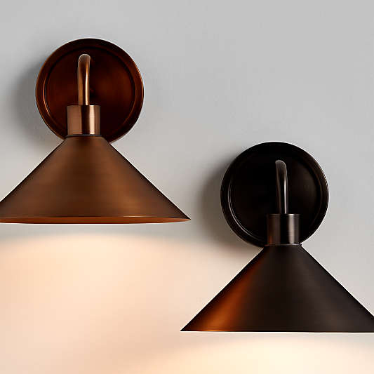 Andre Brass Indoor/Outdoor Wall Sconce Light