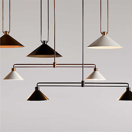 Andre Black 2-Light Pendant 52"