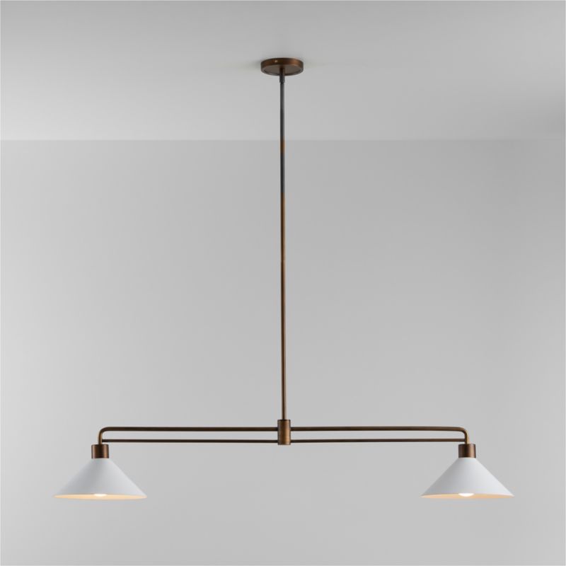 Andre Brass 2-Light Pendant + Reviews