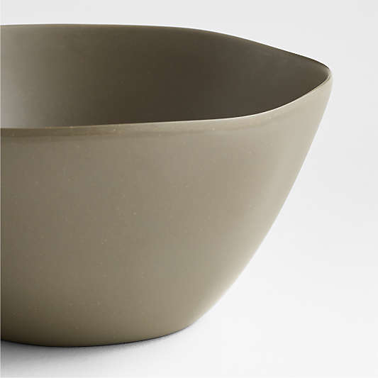 Andres Matte Grey Outdoor Melamine Bowl