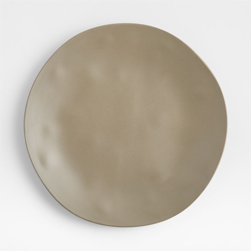 Viewing product image Andres Matte Grey Outdoor Melamine Dinner Plate - image 1 of 4