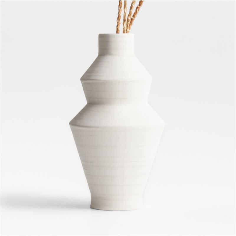 Cirro White Ceramic Centerpiece Bowl 16"