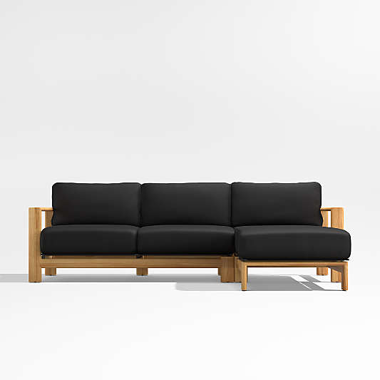 Black Outdoor Sectionals & Matte Black Patio Sectionals Crate