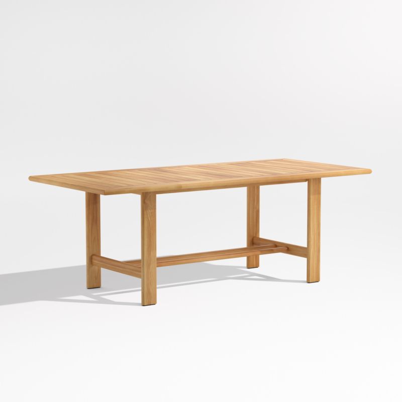 Abaco 84" Wood Outdoor Dining Set with Chairs