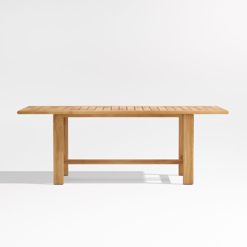 Anguilla 83" Teak Wood Outdoor Dining Table - image 4 of 9