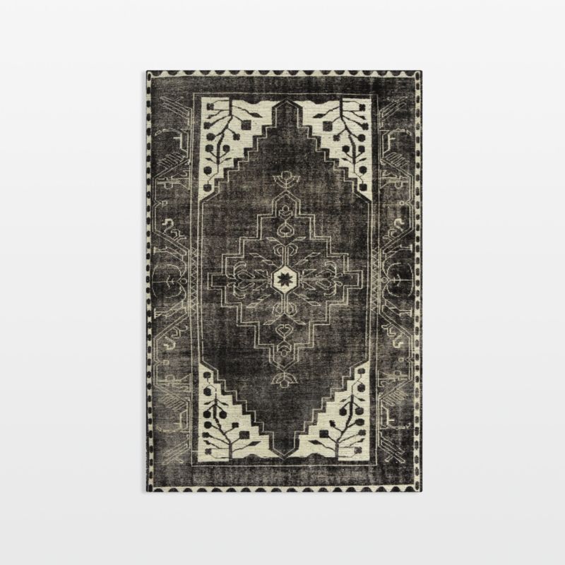 Amazing Ebony Block Rug