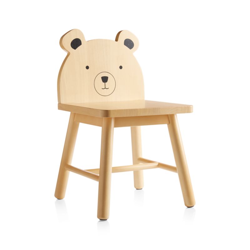 Bear Animal Wood Kids Play Chair