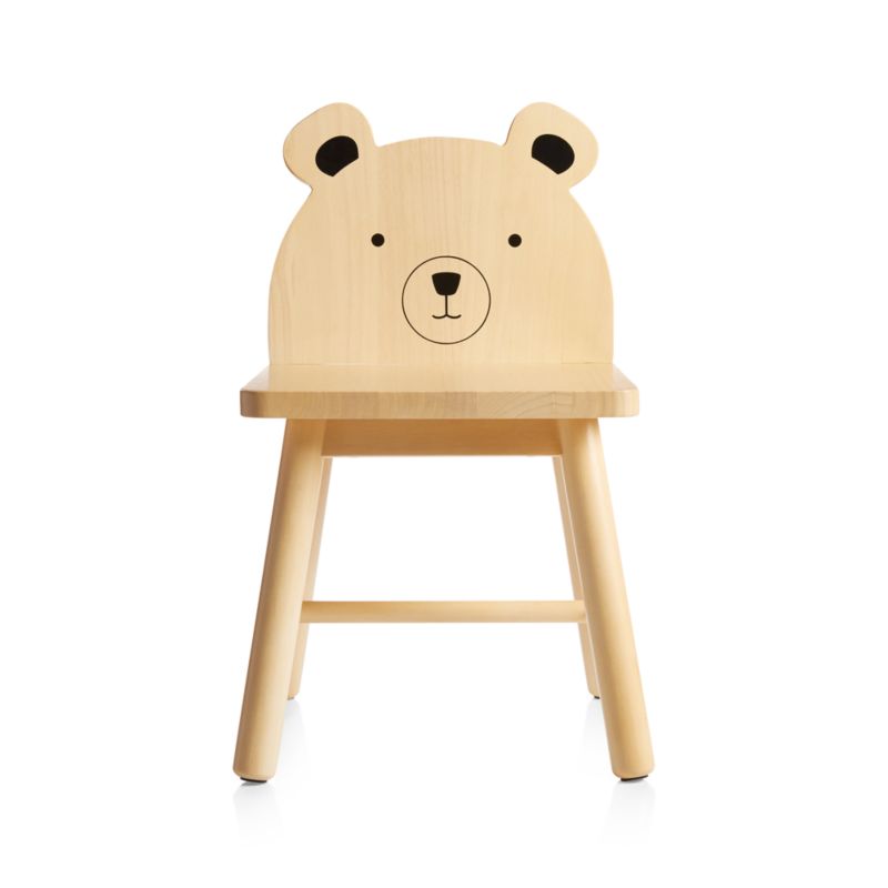 Bear Animal Wood Kids Play Chair