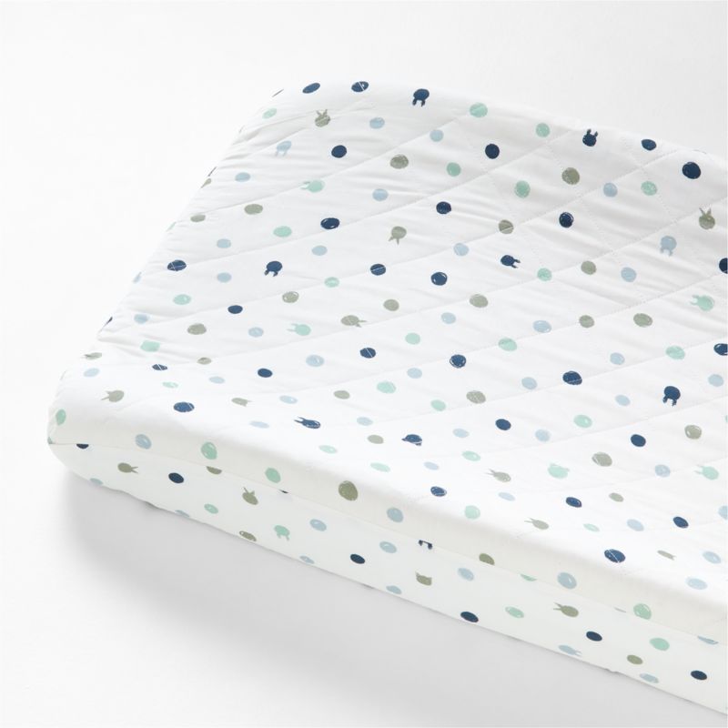 Animal Dot Modern Organic Blue Baby Changing Pad Cover + Reviews