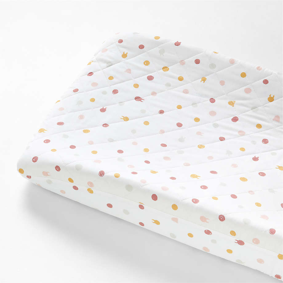 Animal Dot Modern Organic Pink Baby Changing Pad Cover + Reviews