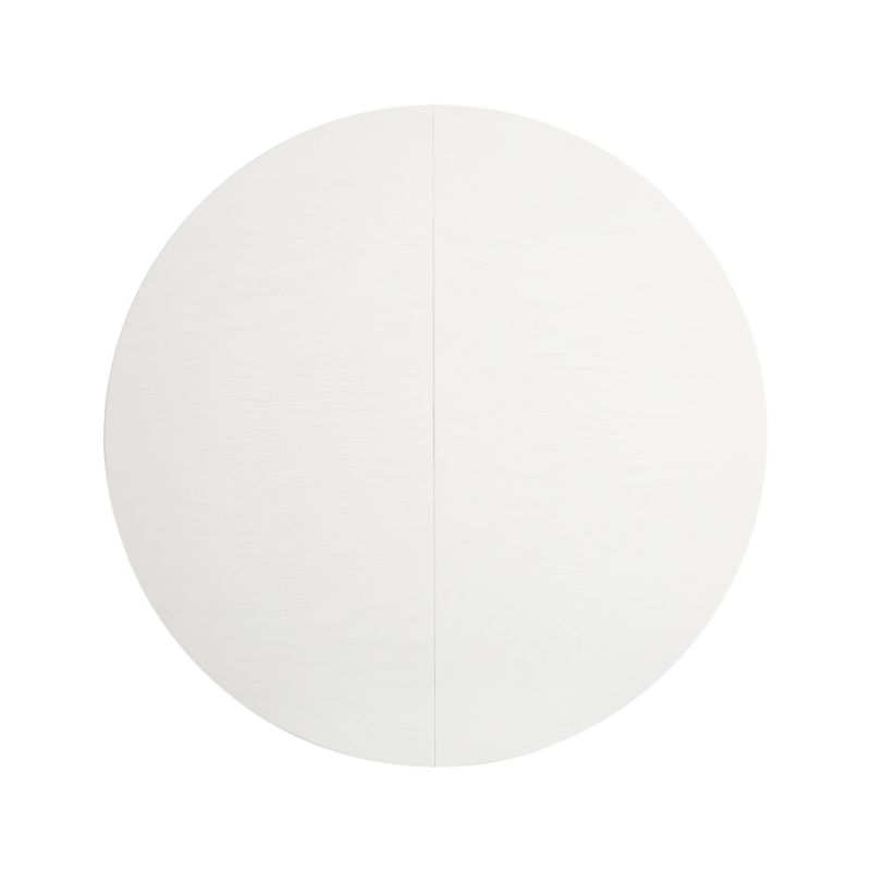 Aniston White 45" Round Extension Dining Table - image 4 of 13