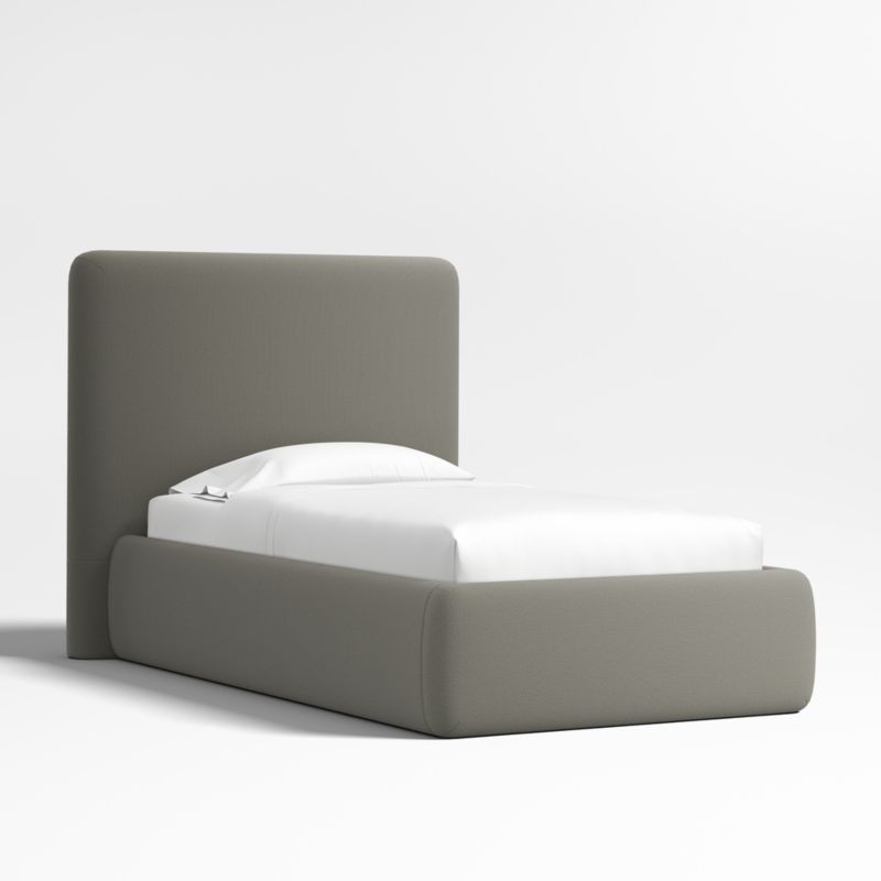 Anneli Graphite Upholstered Twin Bed - image 3 of 8