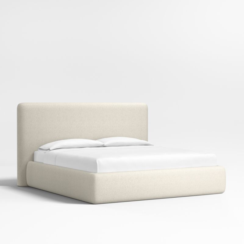 Anneli Ivory Upholstered King Bed - image 4 of 15