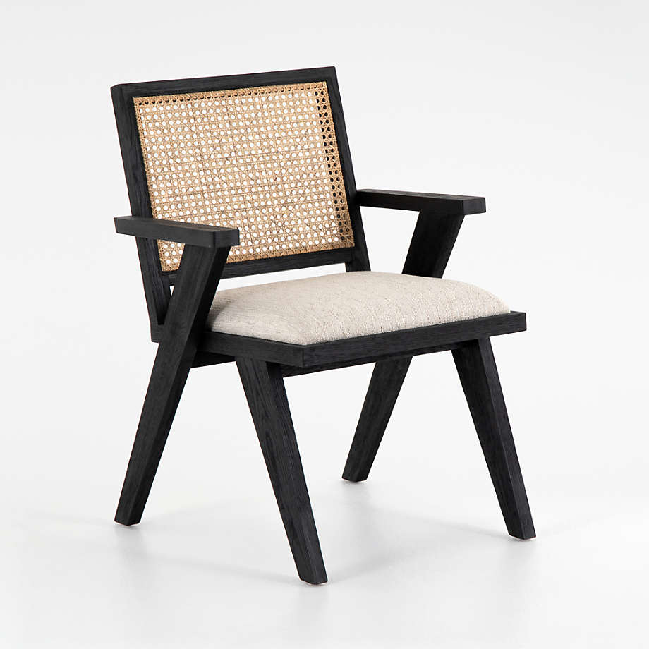 Cane chair crate online and barrel