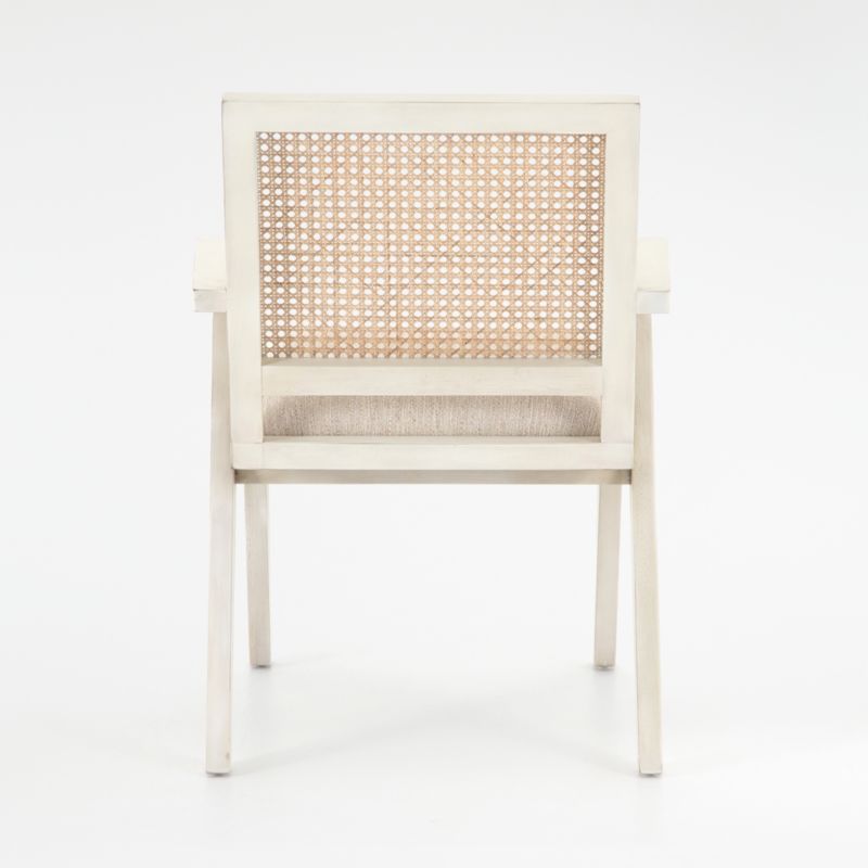 Annette Cream Upholstered Cane Dining Chair - image 4 of 10