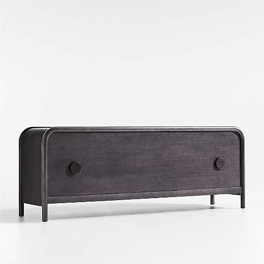 Annie 72" Charcoal Brown Storage Media Credenza by Leanne Ford