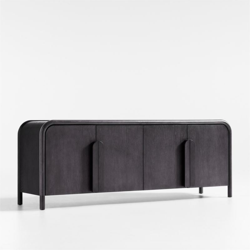 Annie 72" Charcoal Brown Storage Media Credenza by Leanne Ford - image 3 of 7