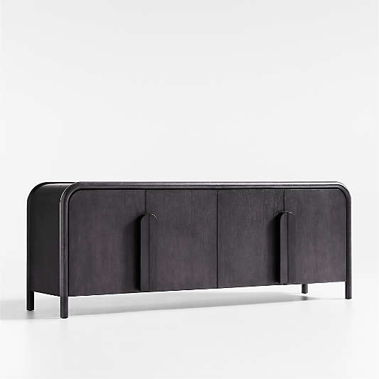 Annie 72" Charcoal Brown Storage Media Credenza by Leanne Ford