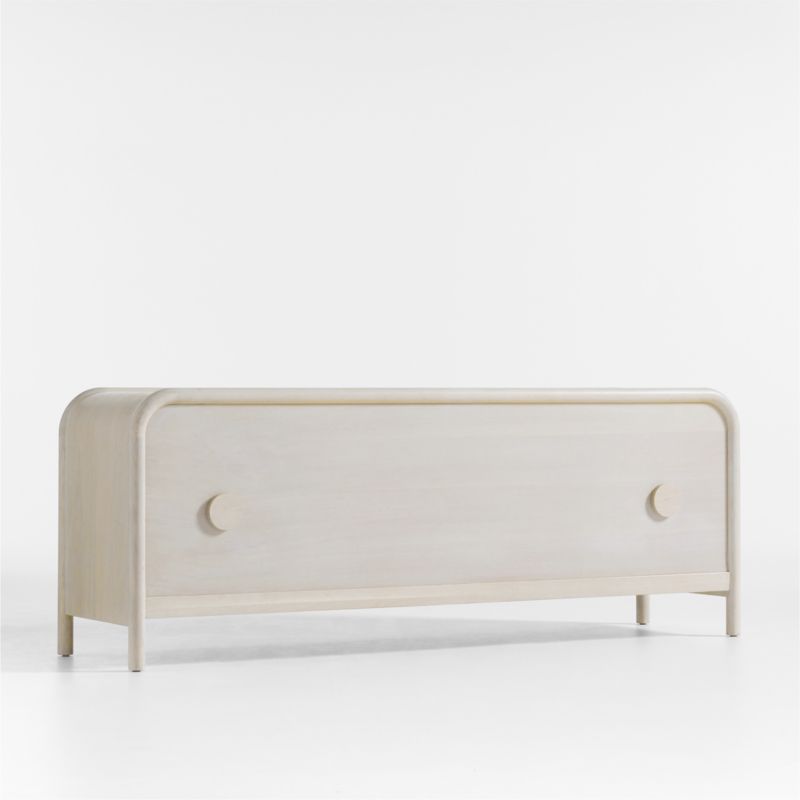 Annie 72" Whitewash Wood Storage Media Credenza by Leanne Ford - image 8 of 10