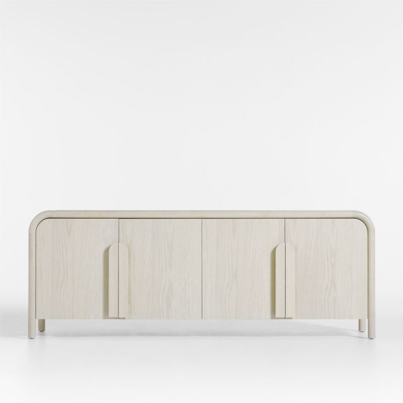 Annie 72" Whitewash Wood Storage Media Credenza by Leanne Ford - image 0 of 10