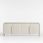 Annie 72" Whitewash Wood Storage Media Credenza by Leanne Ford