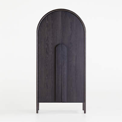 Annie Charcoal Brown Storage Cabinet by Leanne Ford