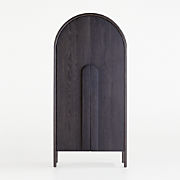 Elle 92" Natural Oak Wood Storage Media Console