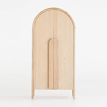 Le Panneau Oak Wood Storage Cabinet by Athena Calderone