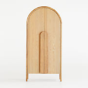 Baja White Oak Wood Nightstand with Drawer