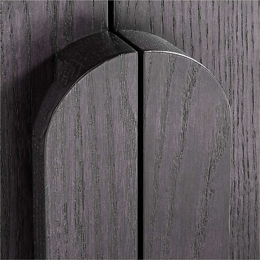 Annie 149" Charcoal Brown Wood Storage Media Console Set by Leanne Ford