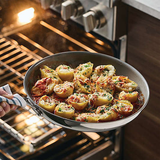 Anolon ® Ceramic Non-Stick Stainless Steel Fry Pans, Set of 3
