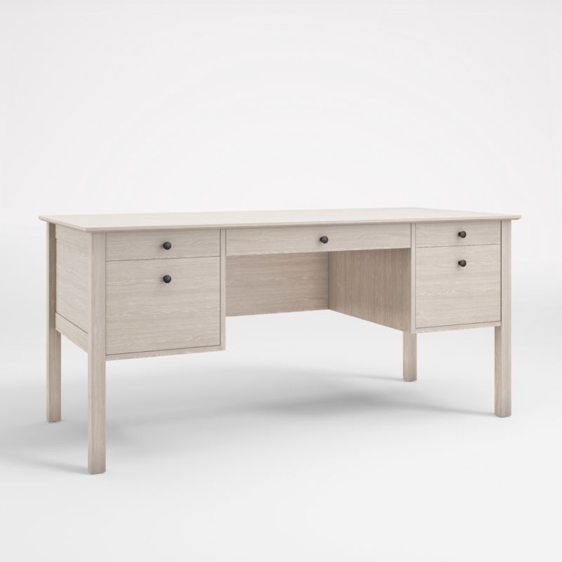 Ainsworth Pickled Oak Executive Desk - image 1 of 6