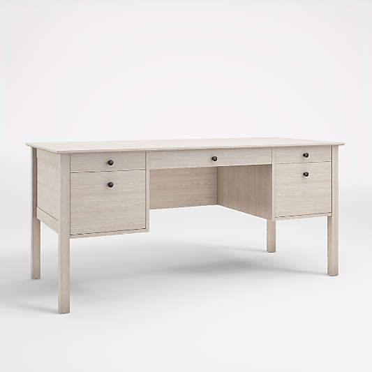 Ainsworth Pickled Oak Executive Desk