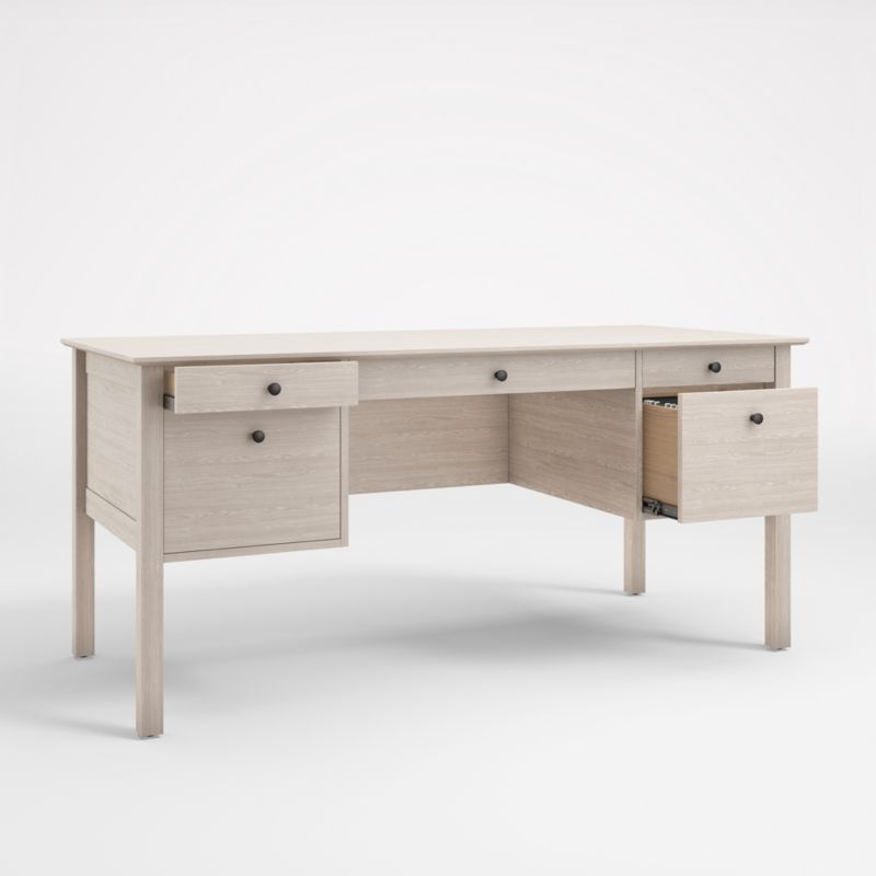 Ainsworth Pickled Oak Executive Desk - image 2 of 6