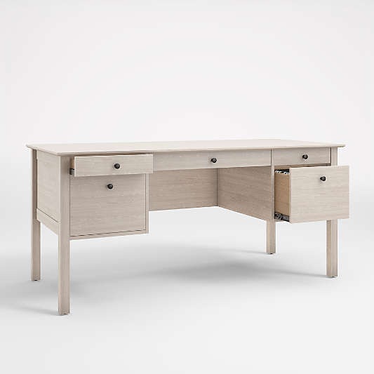 Ainsworth Pickled Oak Executive Desk