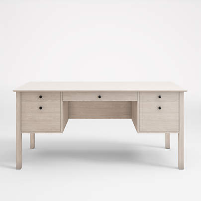 Ainsworth Pickled Oak Executive Desk