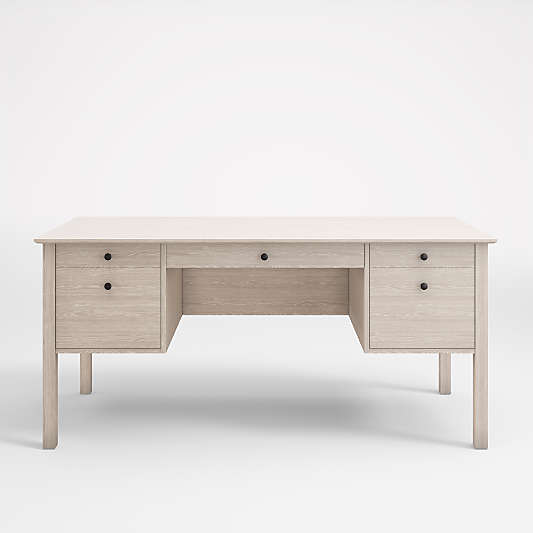 Ainsworth Pickled Oak Executive Desk