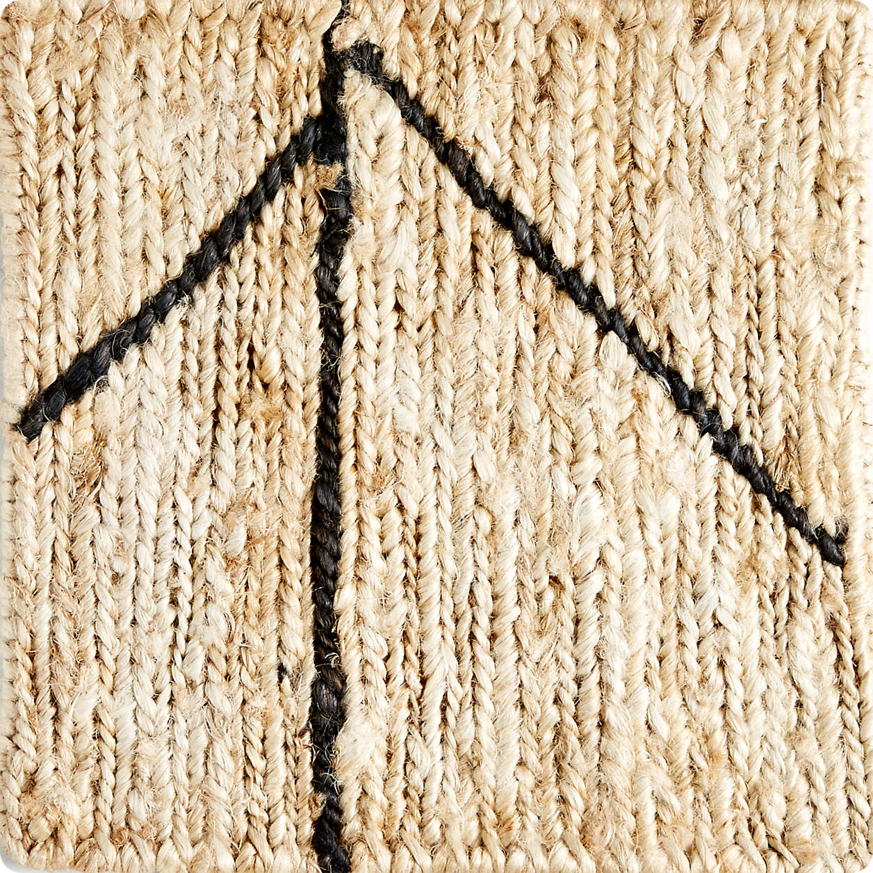 Antalya Jute Handwoven Rug 12"x12" Swatch Crate & Barrel