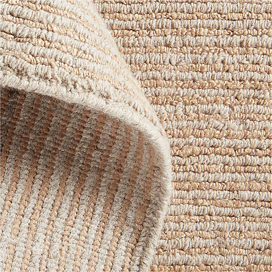 Antibes Wool and Viscose Hand-Knotted Rust Area Rug 10'x14'