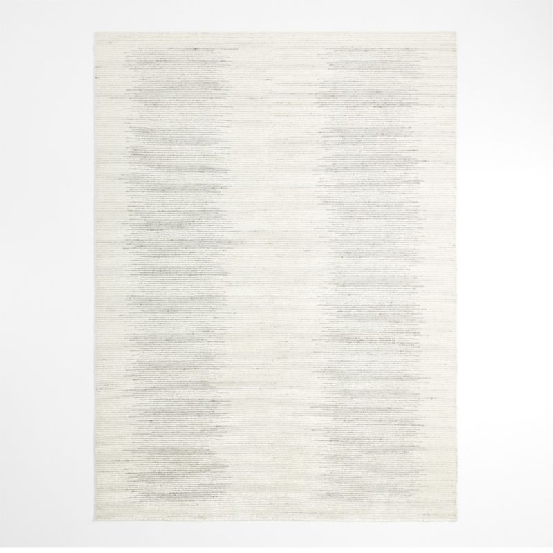 Antibes Wool and Viscose Hand-Knotted Grey Rug Swatch 12"x18" - image 1 of 4