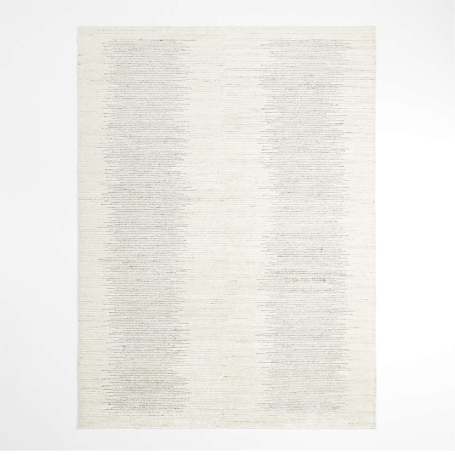 Antibes Wool and Viscose HandKnotted Grey Area Rug 6'x9' Crate