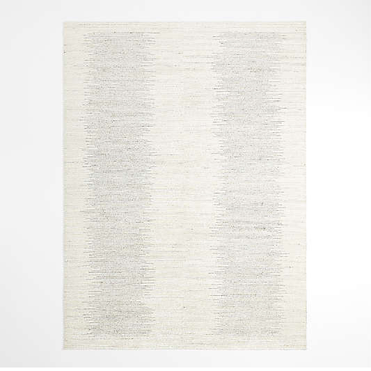 Antibes Wool and Viscose Hand-Knotted Grey Area Rug 10'x14'