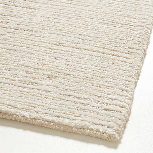 Antibes Wool and Viscose Hand-Knotted Sand Rug Swatch 12"x18"